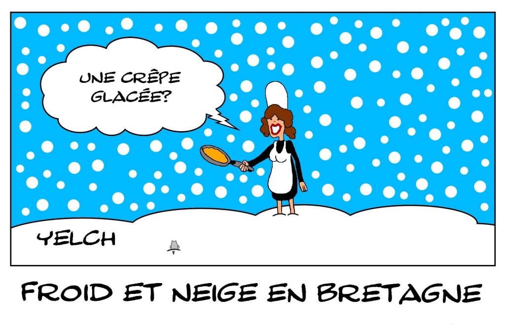 dessins humour France Bretagne image drôle saison hiver froid neige