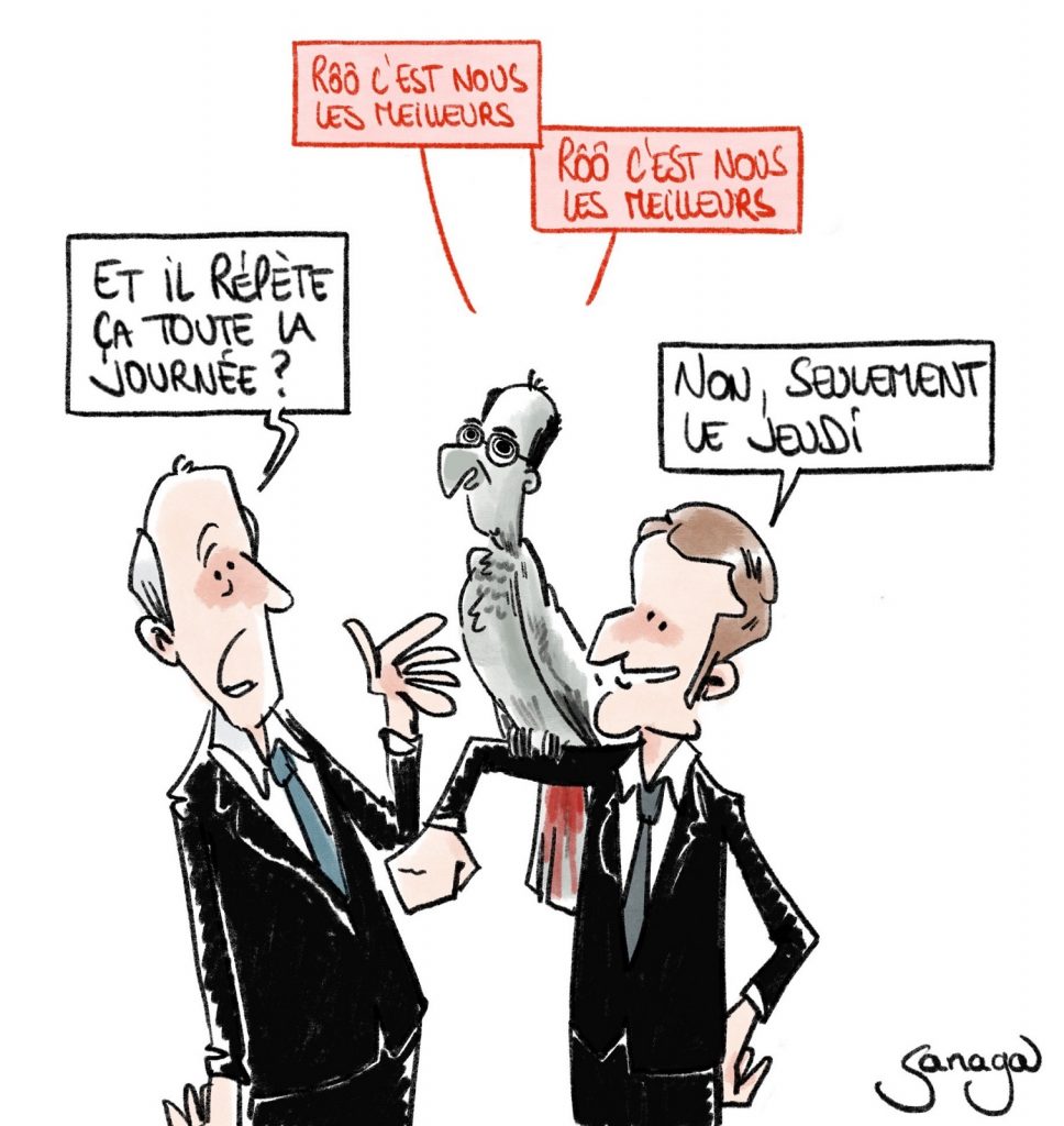 dessin presse humour coronavirus covid19 image drôle Jean Castex Emmanuel Macron