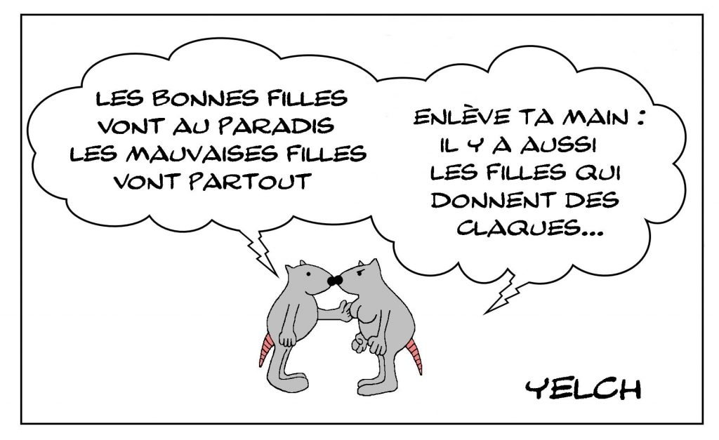 dessins humour citation Meat Loaf image drôle filles claques