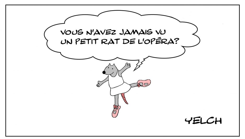 dessins humour rat opéra image drôle entrechat