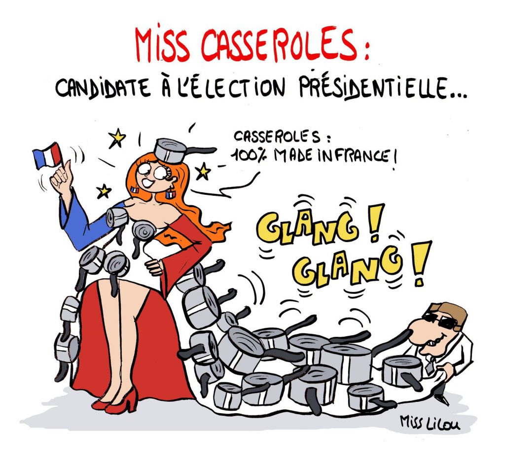 dessin presse humour élection présidentielle 2022 image drôle miss casserole
