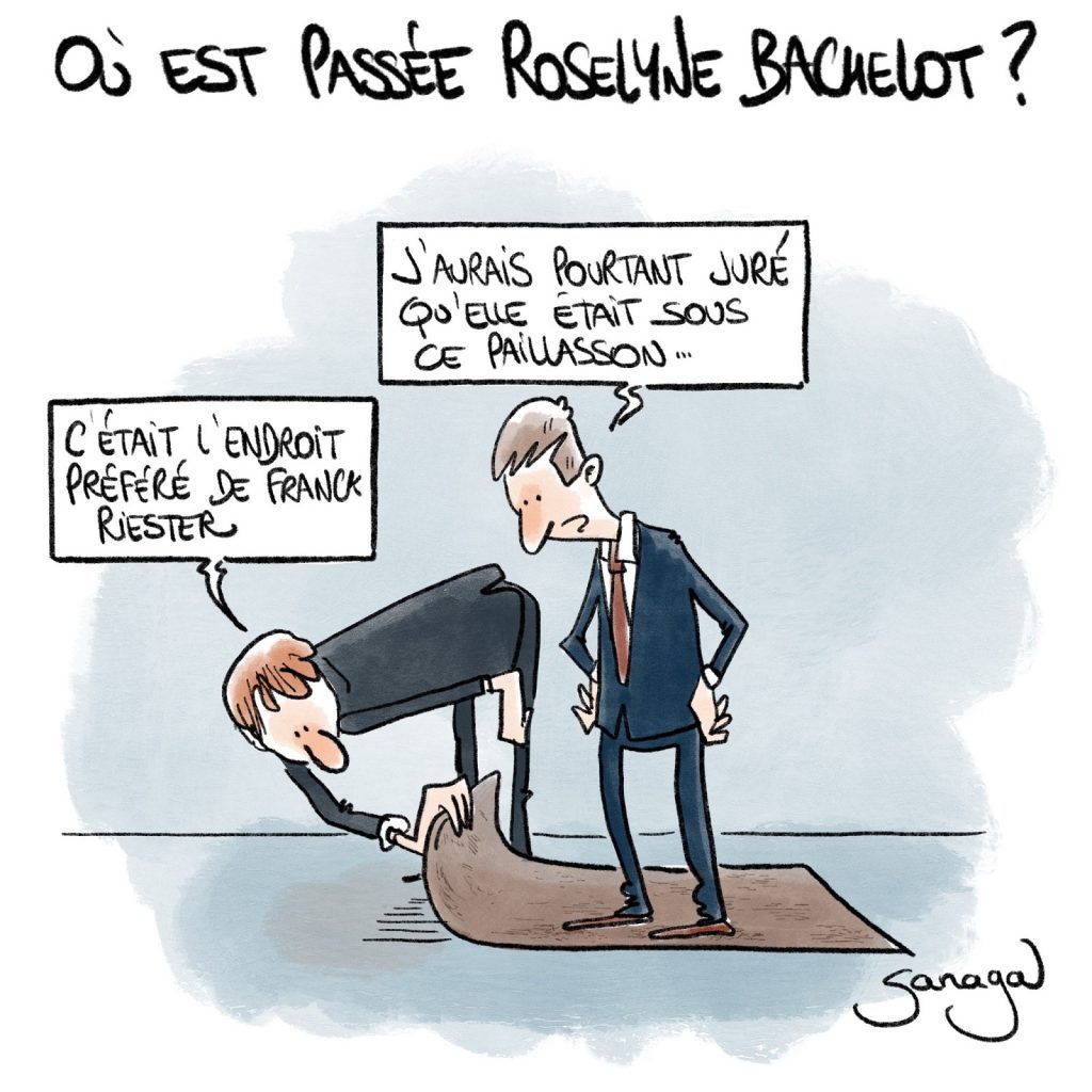 dessin presse humour Franck Riester image drôle Roselyne Bachelot ministre culture