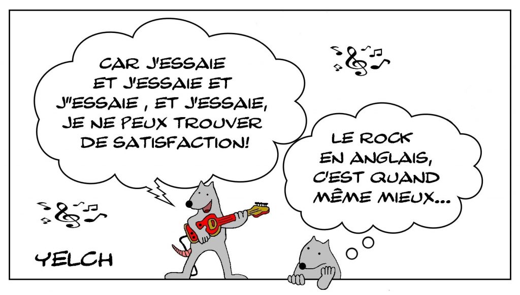 dessins humour The Rolling Stones image drôle I can't get no satisfaction
