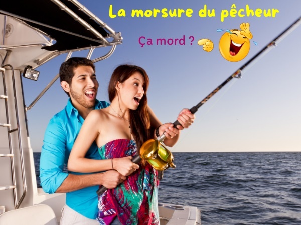 humour, blague pêcheurs, blague sports, blague pêche, blague couples, blague morsure, blague poissons