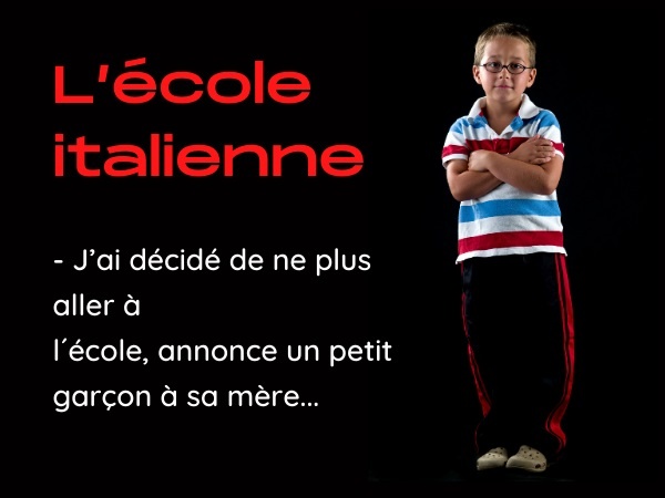 humour, blague Italiens, blague Italie, blague enfants, blague école, blague mafia, blague silence