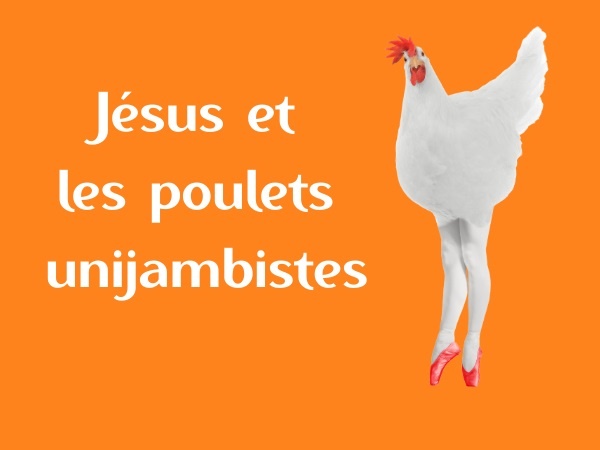 humour, blague religion, blague Jésus-Christ, blague Jésus, blague miracles, blague invitation, blague repas, blague cuisses de poulet, blague gourmandise, blague mensonges, humour volailler