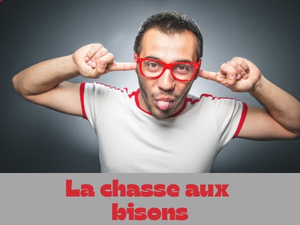 humour, blague bison, blague chasse, blague indien, blague crotte, blague pistage, blague bouse