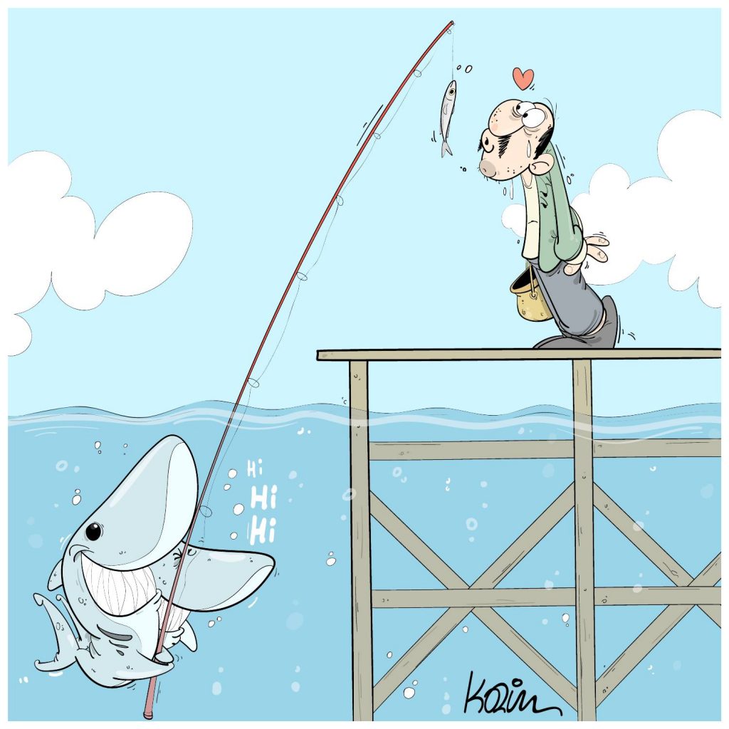 dessin presse humour Algérie image drôle prix sardines