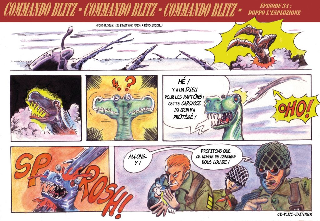 Commando Blitz BD bande dessinée nazi guerre mondiale robots science-fiction parodie