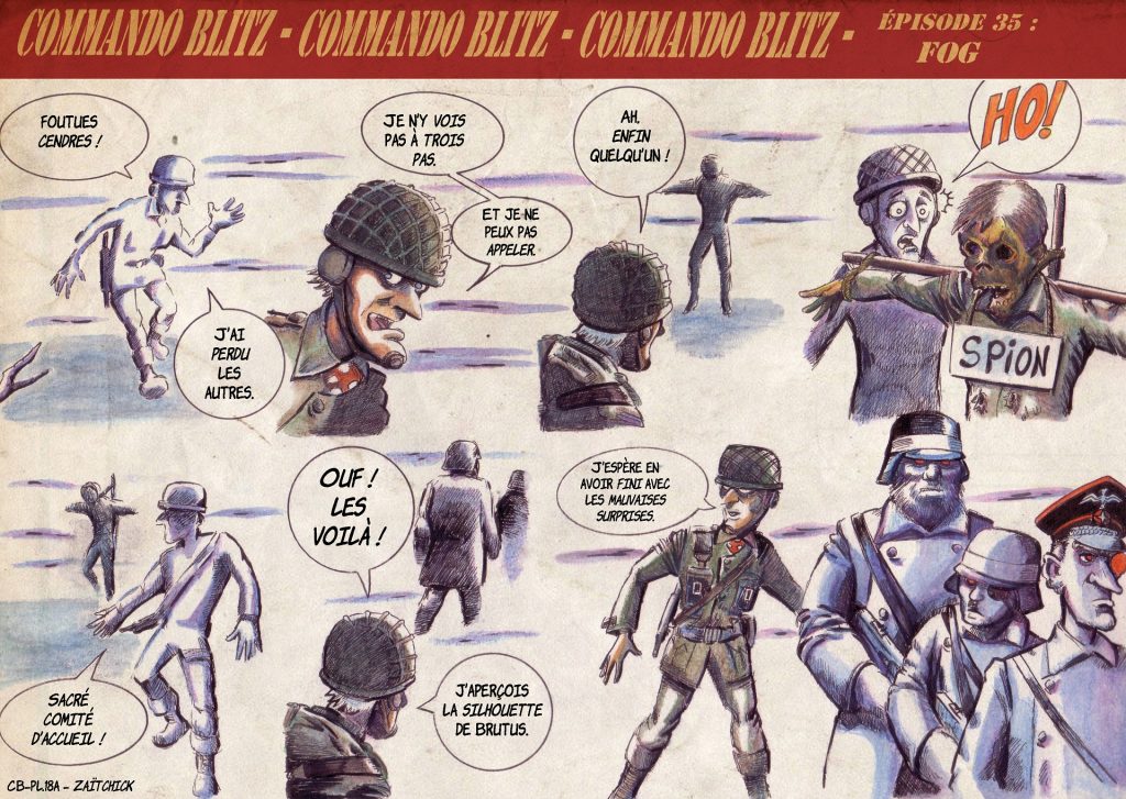 Commando Blitz BD bande dessinée nazi guerre mondiale robots science-fiction parodie