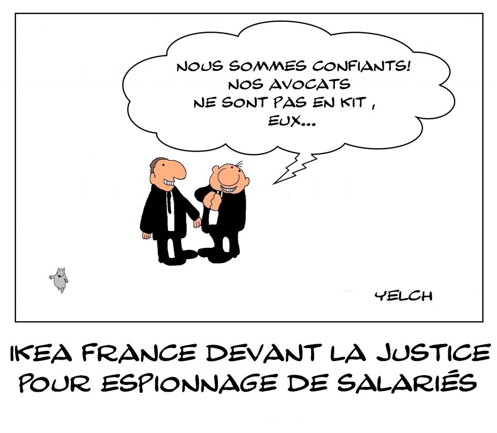 dessins humour Ikea France image drôle justice espionnage