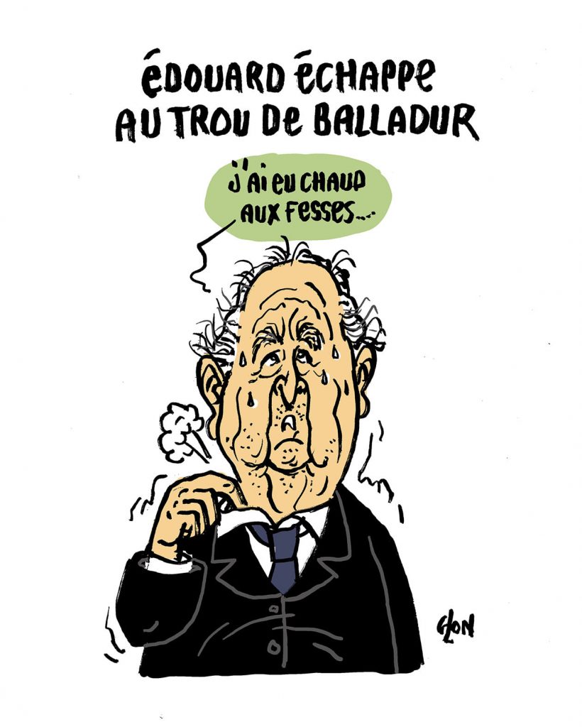 dessin presse humour Édouard Balladur image drôle jugement affaire Karachi