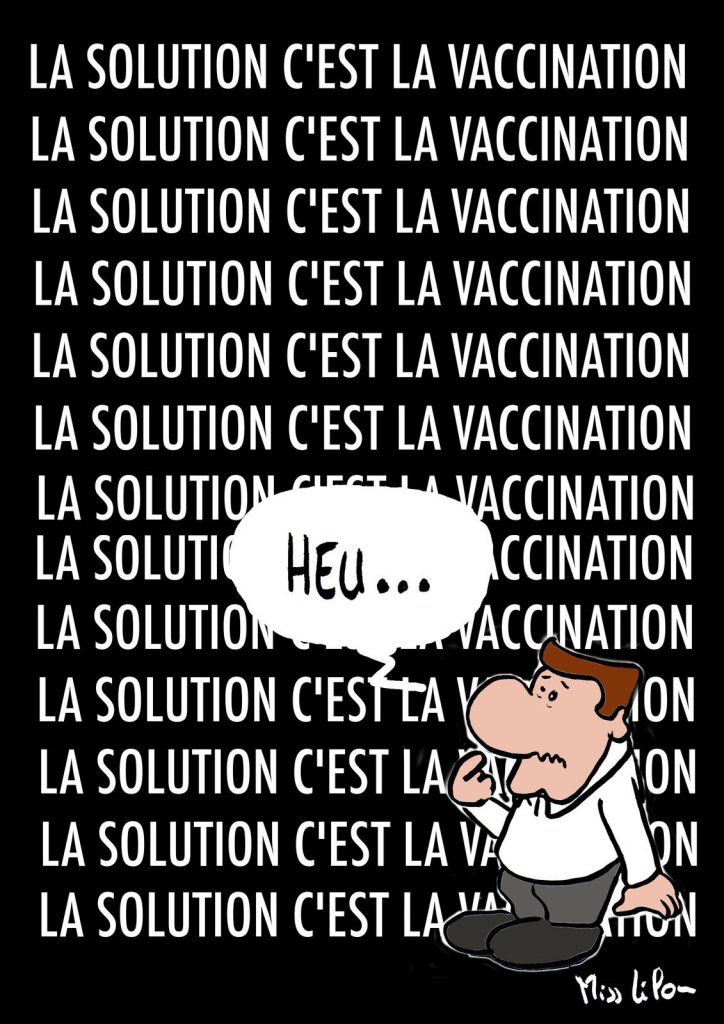 dessin presse humour coronavirus covid-19 image drôle solution vaccination