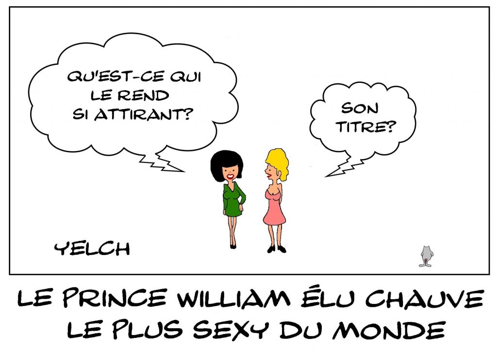 dessins humour élection sexy image drôle prince William chauve