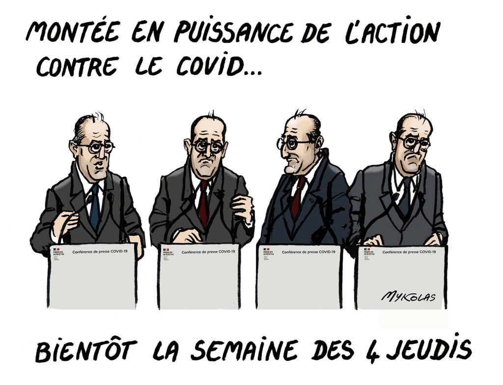 image drôle coronavirus covid19 dessins humour Jean Castex crise sanitaire