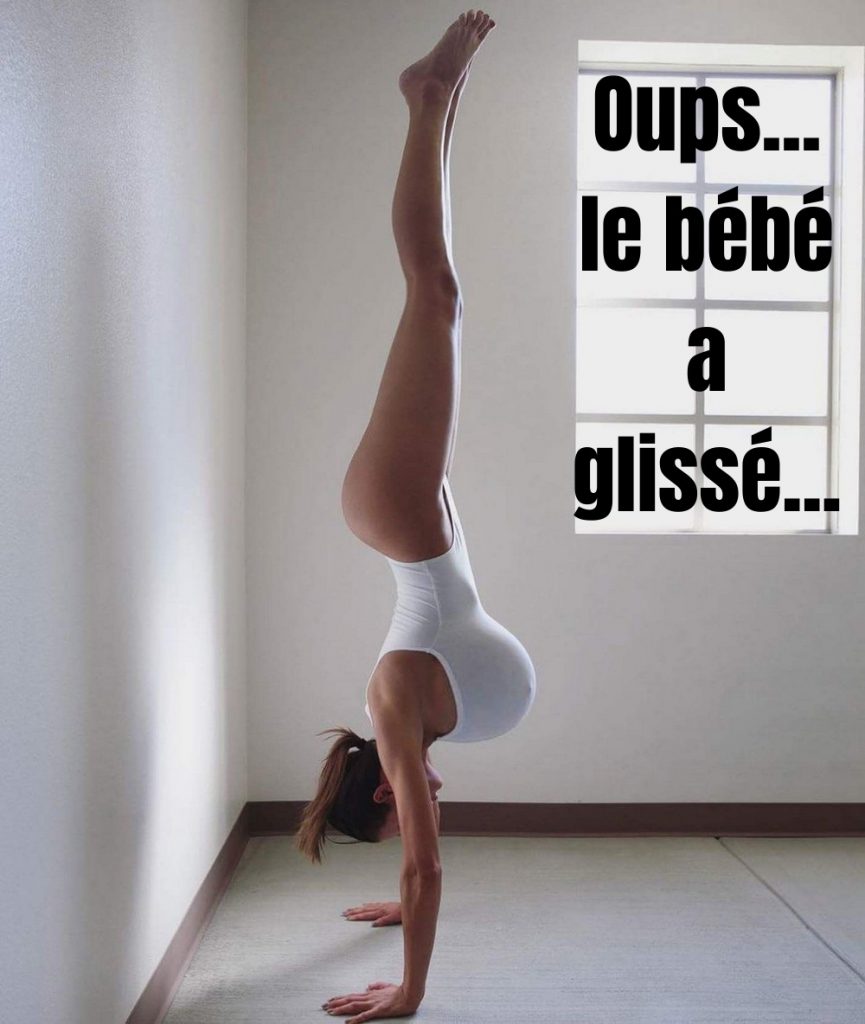 dessin humour poirier yoga image drôle bébé glissade