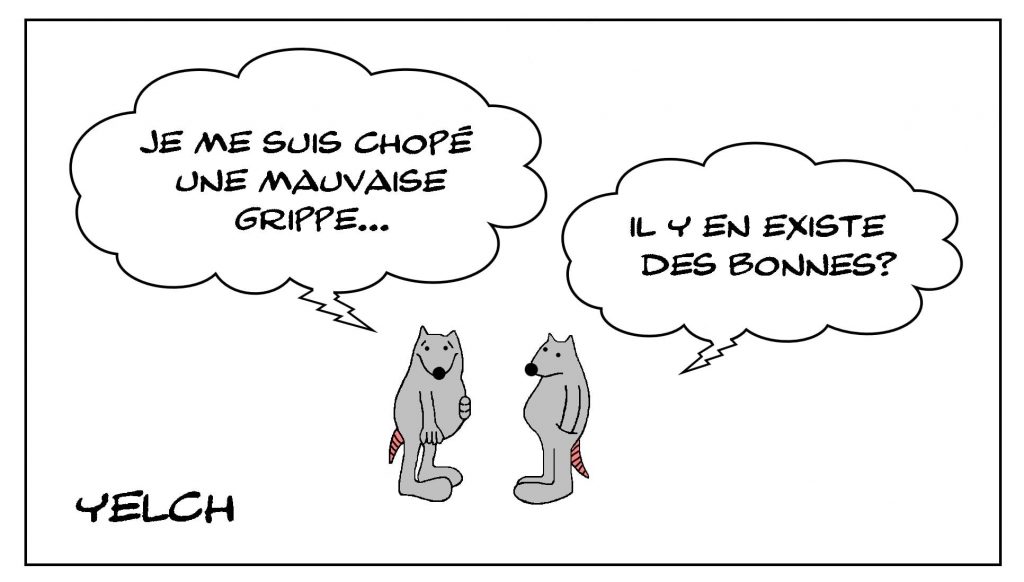 dessins humour maladie bonne image drôle mauvaise grippe