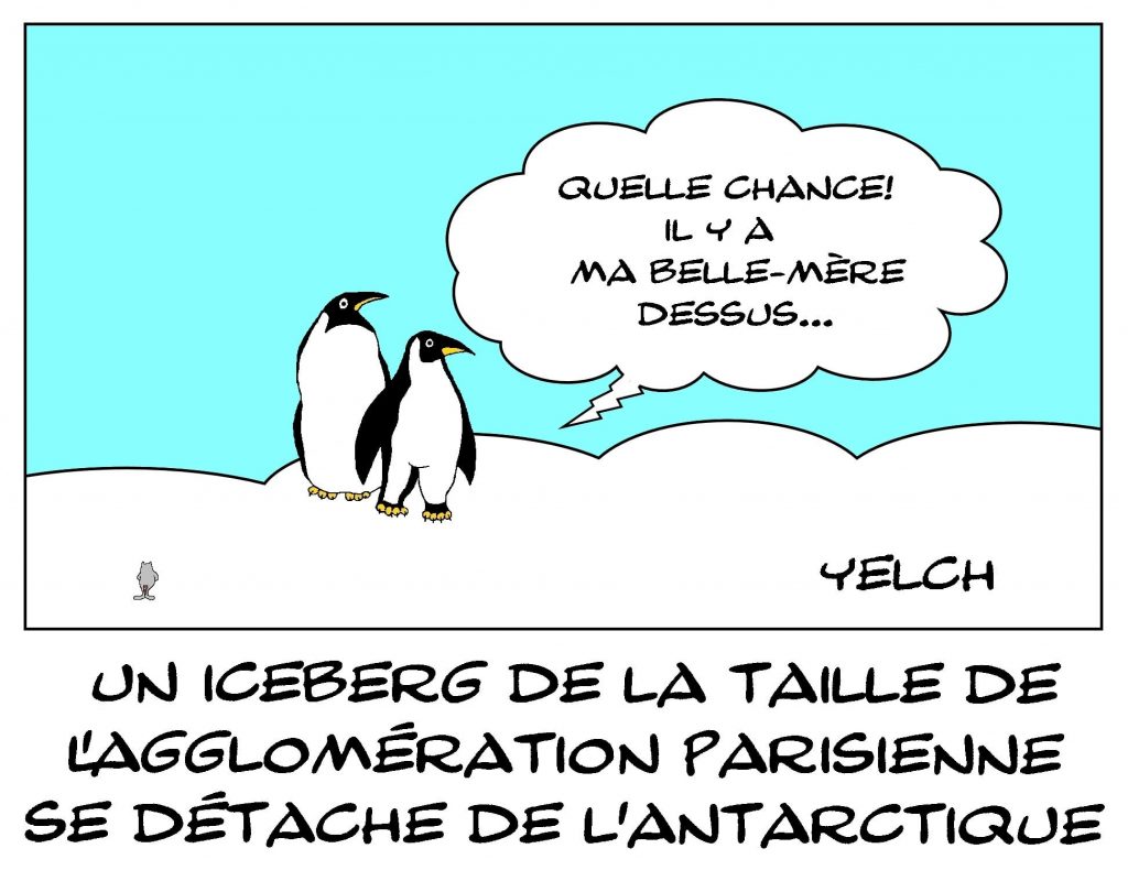 dessins humour iceberg Antarctique image drôle agglomération parisienne