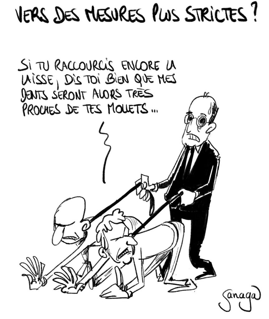 dessin presse humour coronavirus covid-19 image drôle Jean Castex mesures