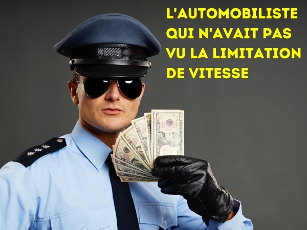 blague motard, blague arrestation, blague limitation de vitesse, blague tombola, blague lecture, blague vision, humour