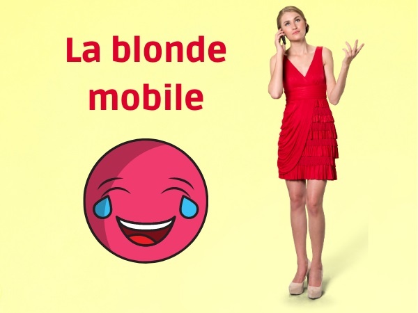 blague anniversaire, blague blonde, blague téléphone, blague mobile, blague portable, blague technologie, blague téléphonie, blague épicerie, humour téléphonique, humour