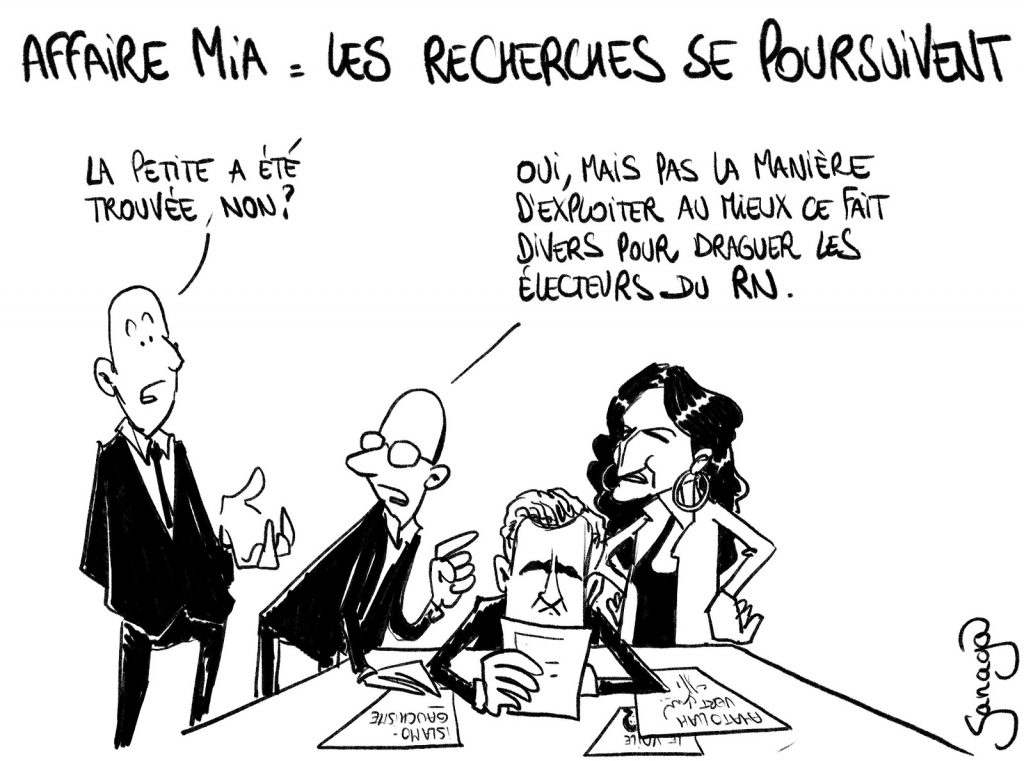 dessin presse humour affaire Mia image drôle récupération politique