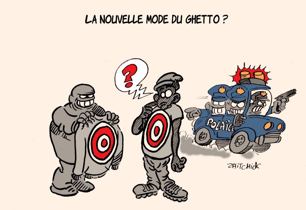 dessin presse humour États-Unis violences policières image drôle Amérique mode ghetto