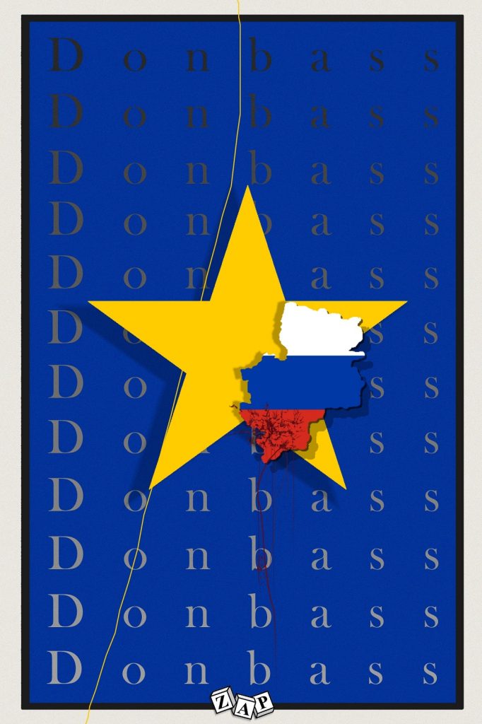 dessin presse humour conflit Donbass image drôle Russie Ukraine