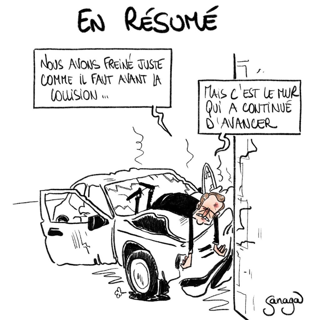 dessin presse humour coronavirus covid-19 image drôle Emmanuel Macron allocution 31 mars