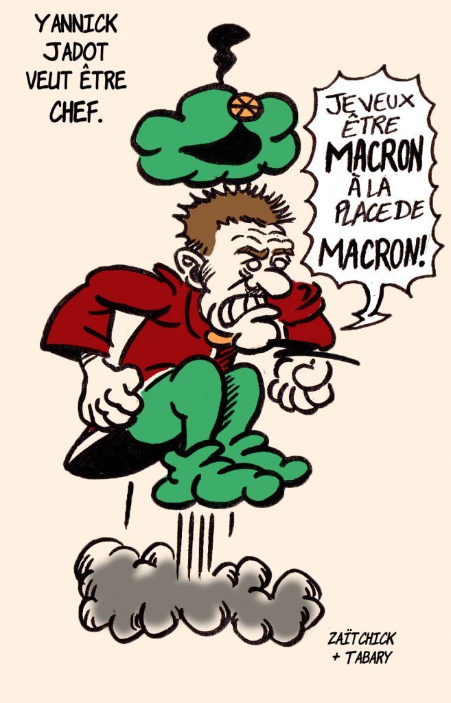 dessin presse humour Yannick Jadot Iznogoud image drôle présidentielle 2022 calife Macron