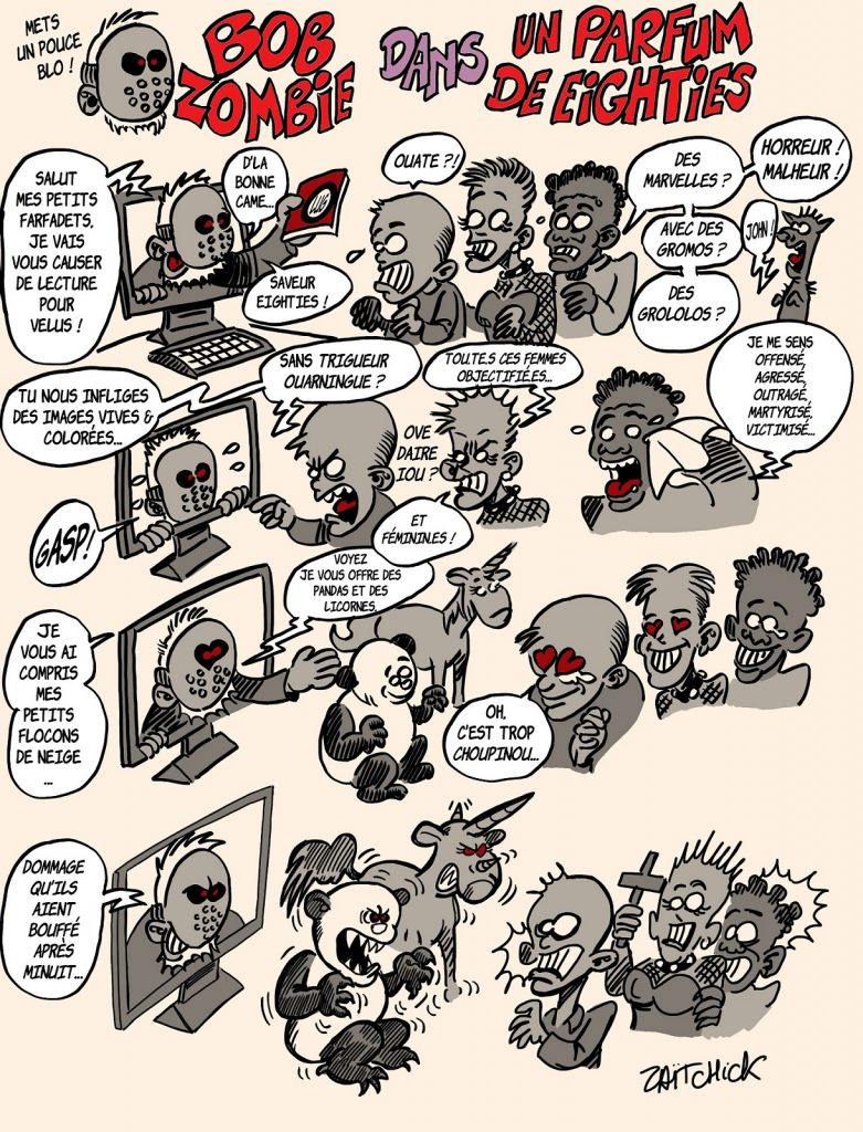 dessin presse humour Bob Zombie image drôle autocensure politiquement correct