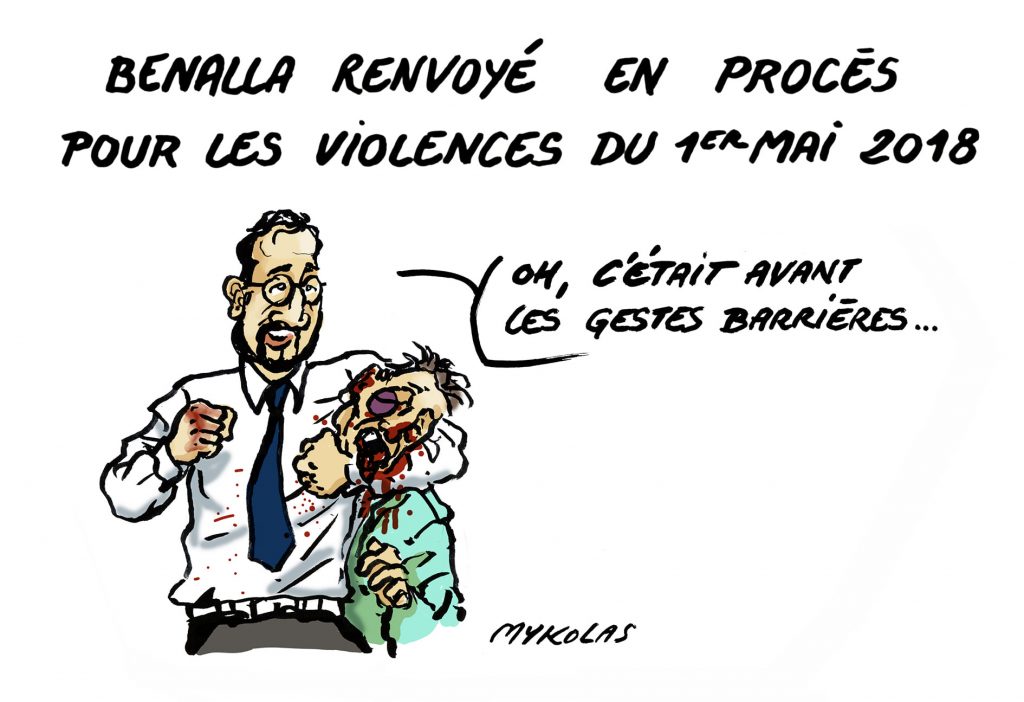 image drôle Alexandre Benalla dessins humour renvoi procès correctionnelle