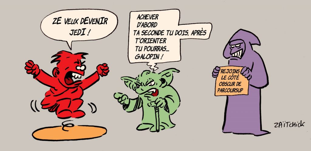 dessin presse humour Éducation Nationale image drôle orientation seconde Star Wars