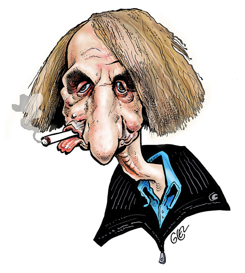 dessin presse humour Michel Houellebecq image drôle plaidoyer euthanasie