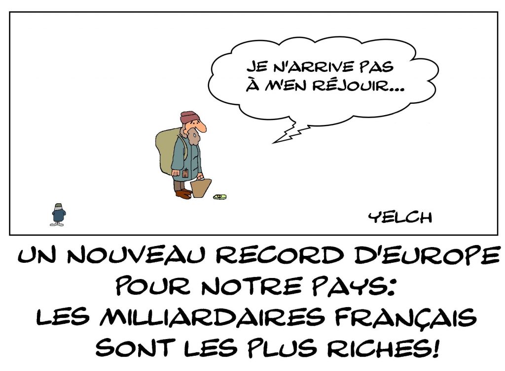 dessins humour France milliardaires image drôle record richesse Europe