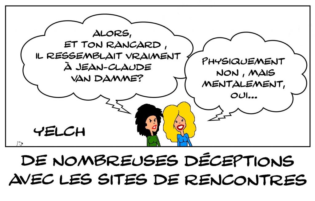 dessins humour sites rencontres déception image drôle ressemblance Jean-Claude Van Damme