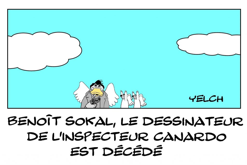 dessins humour décès de Benoît Sokal image drôle
