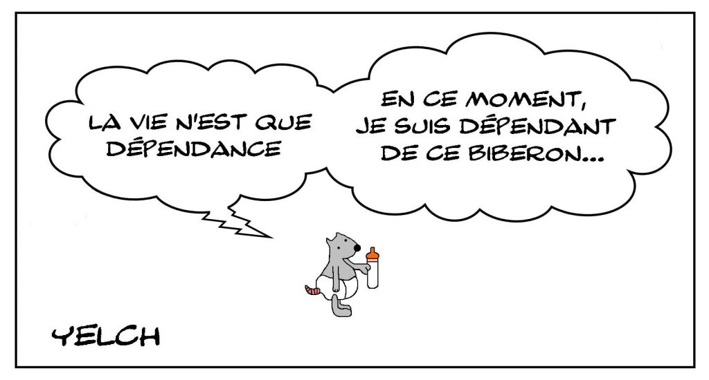 dessins humour vie dépendance image drôle bébé biberon