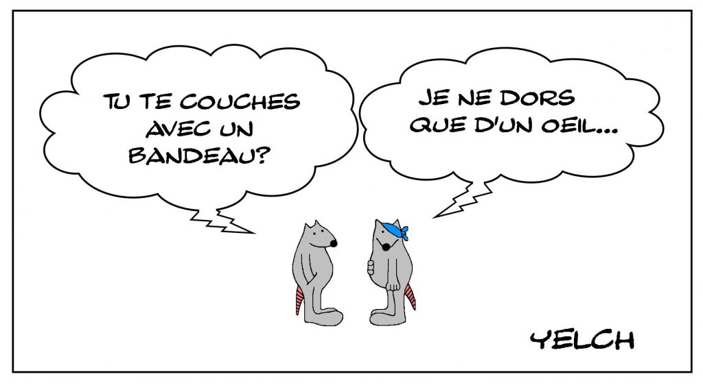 dessins humour expressions françaises image drôle dormir œil sommeil