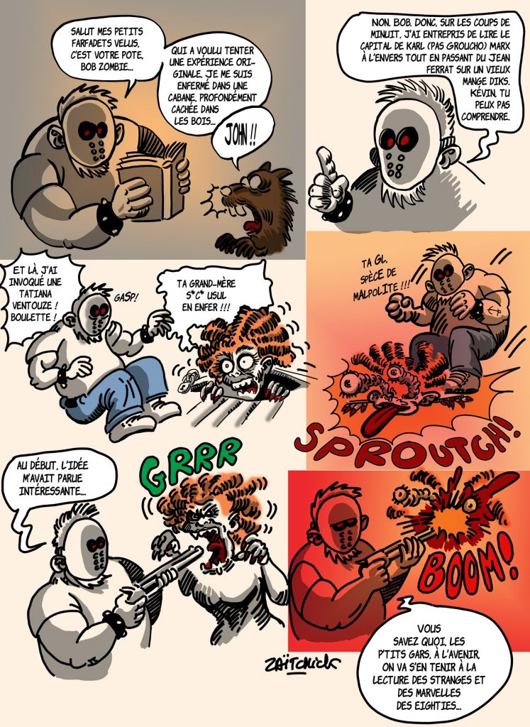 dessin presse humour Bob Zombie image drôle Evil Dead Tatiana Ventôse