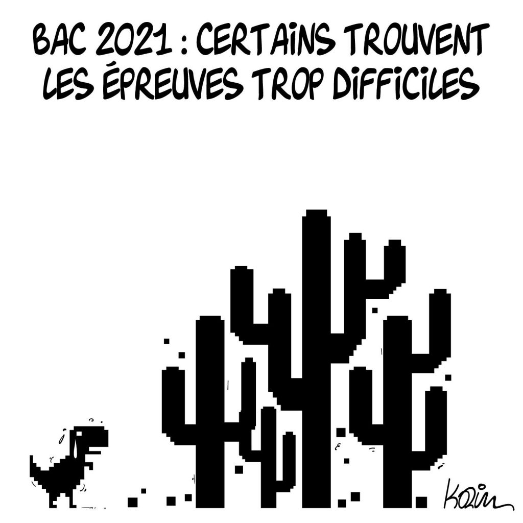 dessin presse humour examen Baccalauréat image drôle difficulté Bac