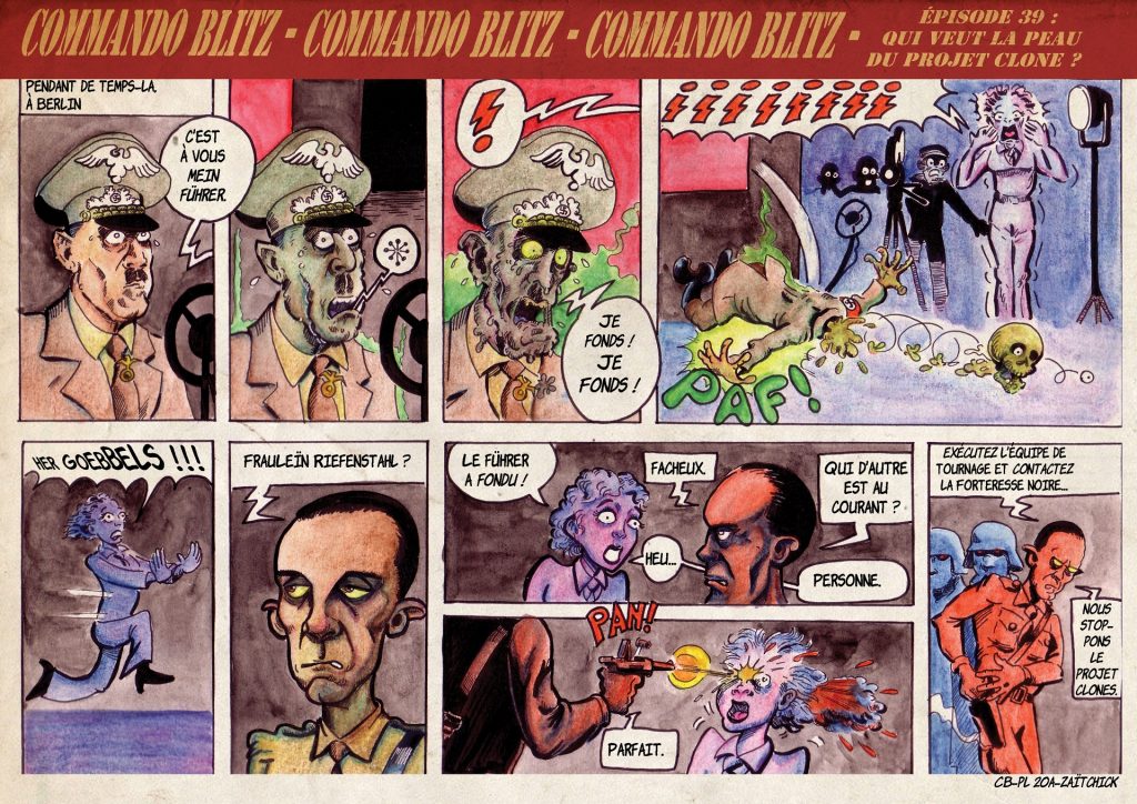 Commando Blitz BD bande dessinée nazi guerre mondiale robots science-fiction parodie