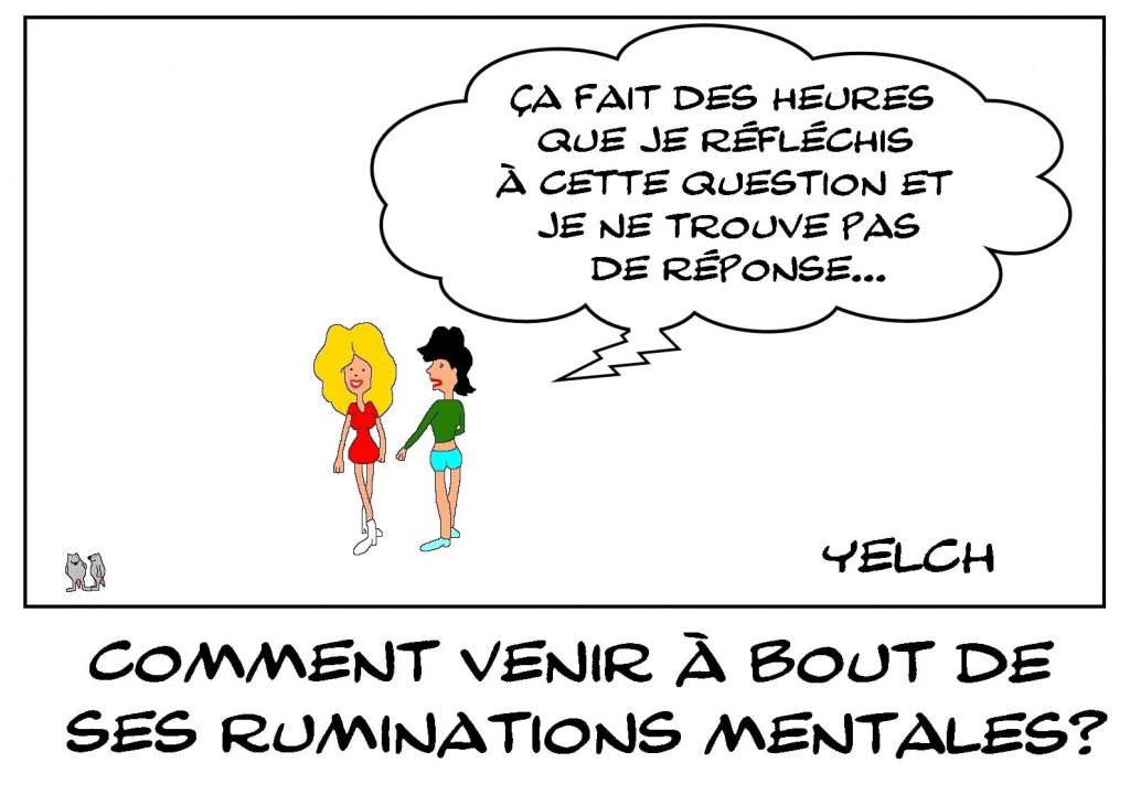 dessins humour rumination mentale image drôle question réponse