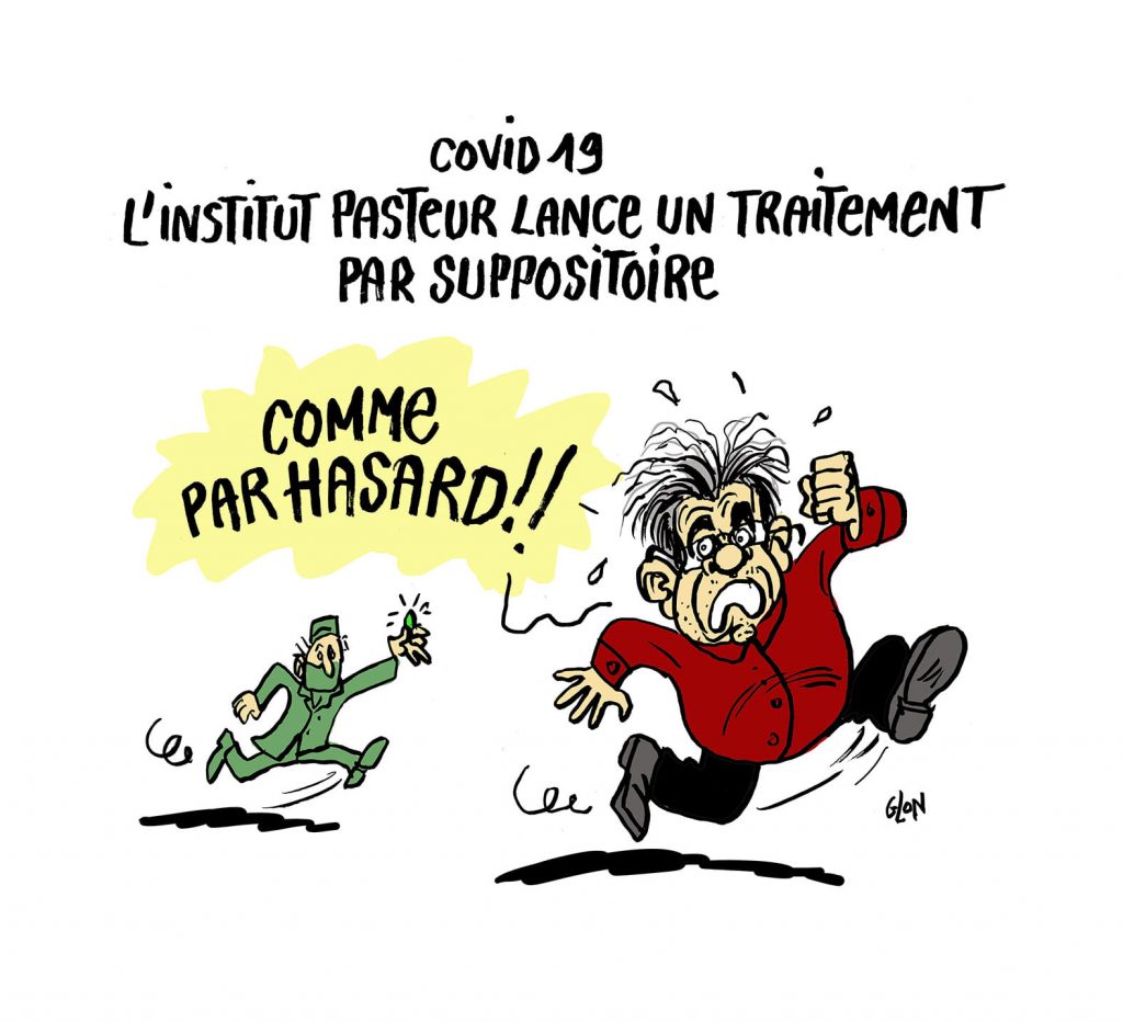 dessin presse humour Jean-Luc Mélenchon image drôle traitement coronavirus