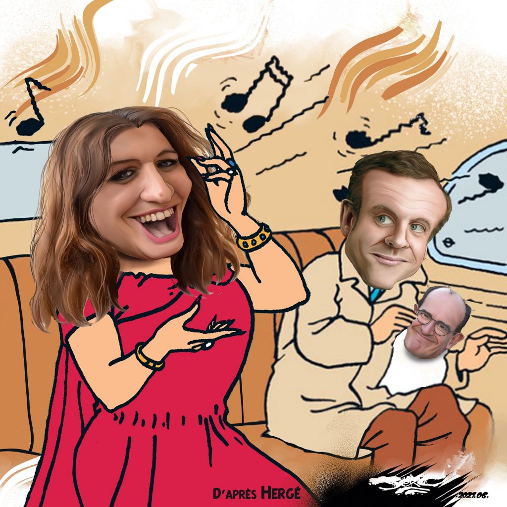 dessin presse humour Marlène Schiappa image drôle Castafiore meeting