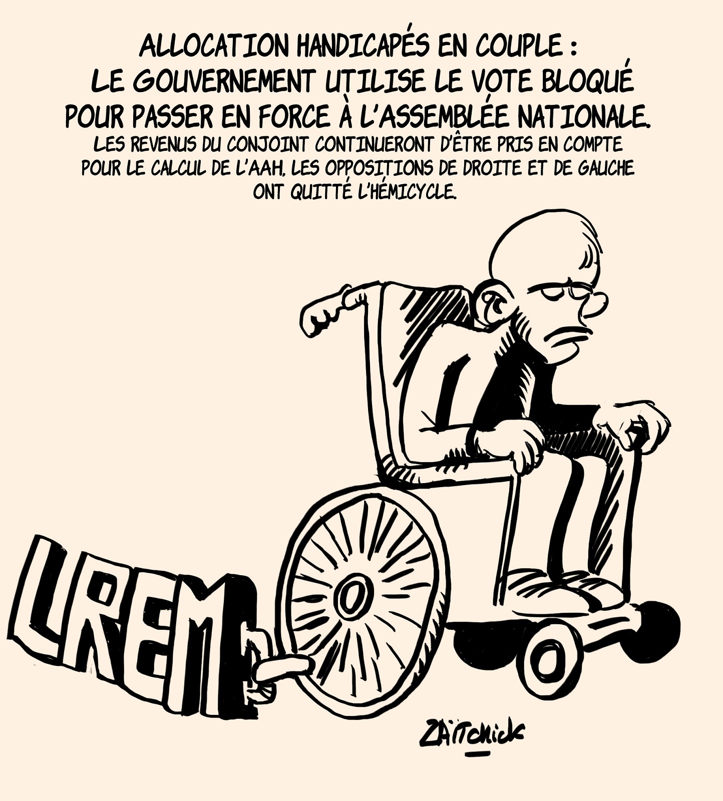 Handicap économique – Blagues et Dessins