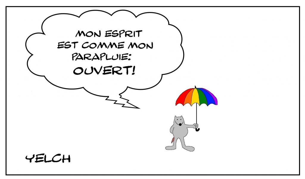 dessins humour esprit parapluie image drôle ouverture LGBT