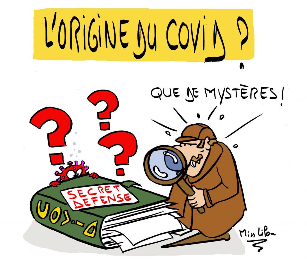 dessin presse humour origine covid image drôle mystère