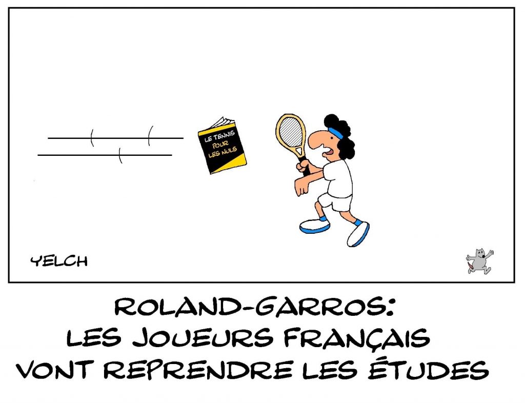 dessins humour Roland-Garros image drôle joueurs français cancres