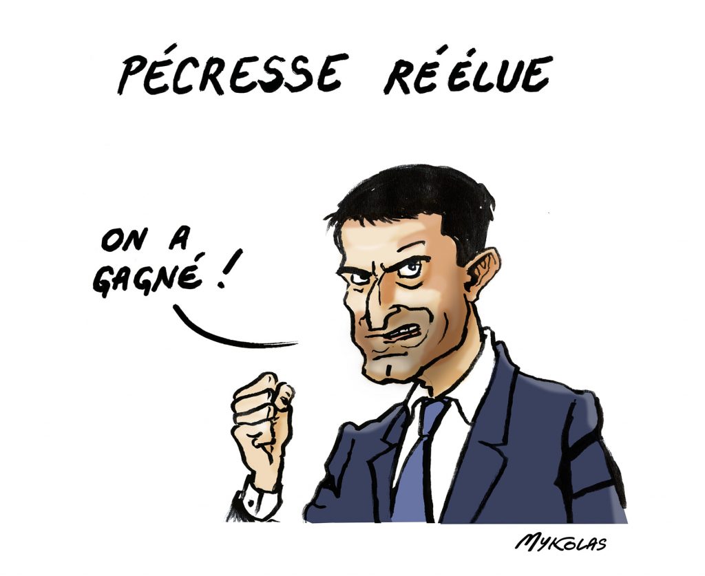 image drôle élections régionales dessins humour victoire Valérie Pécresse Manuel Valls